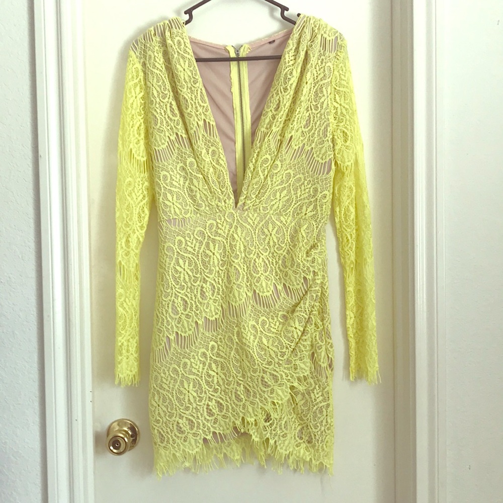 Neon yellow dress